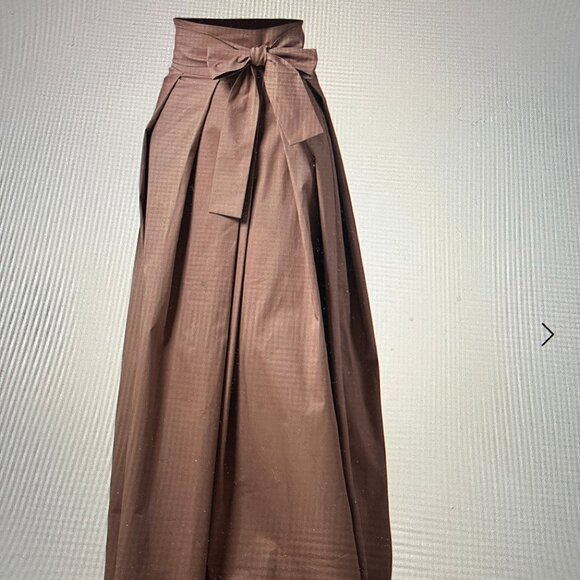 Long cotton skirt with bow, size XL, dusty pink, Nikka Place, Wolf&Badger - Picture 3 of 4